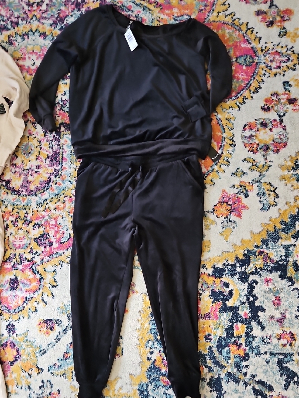 torrid Black Women's Velour Sleep Set Top Soze 1 Bottom Size 0